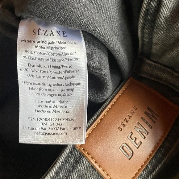 Sezane Le Crop Jeans in Grey 42 - Picture 6 of 6